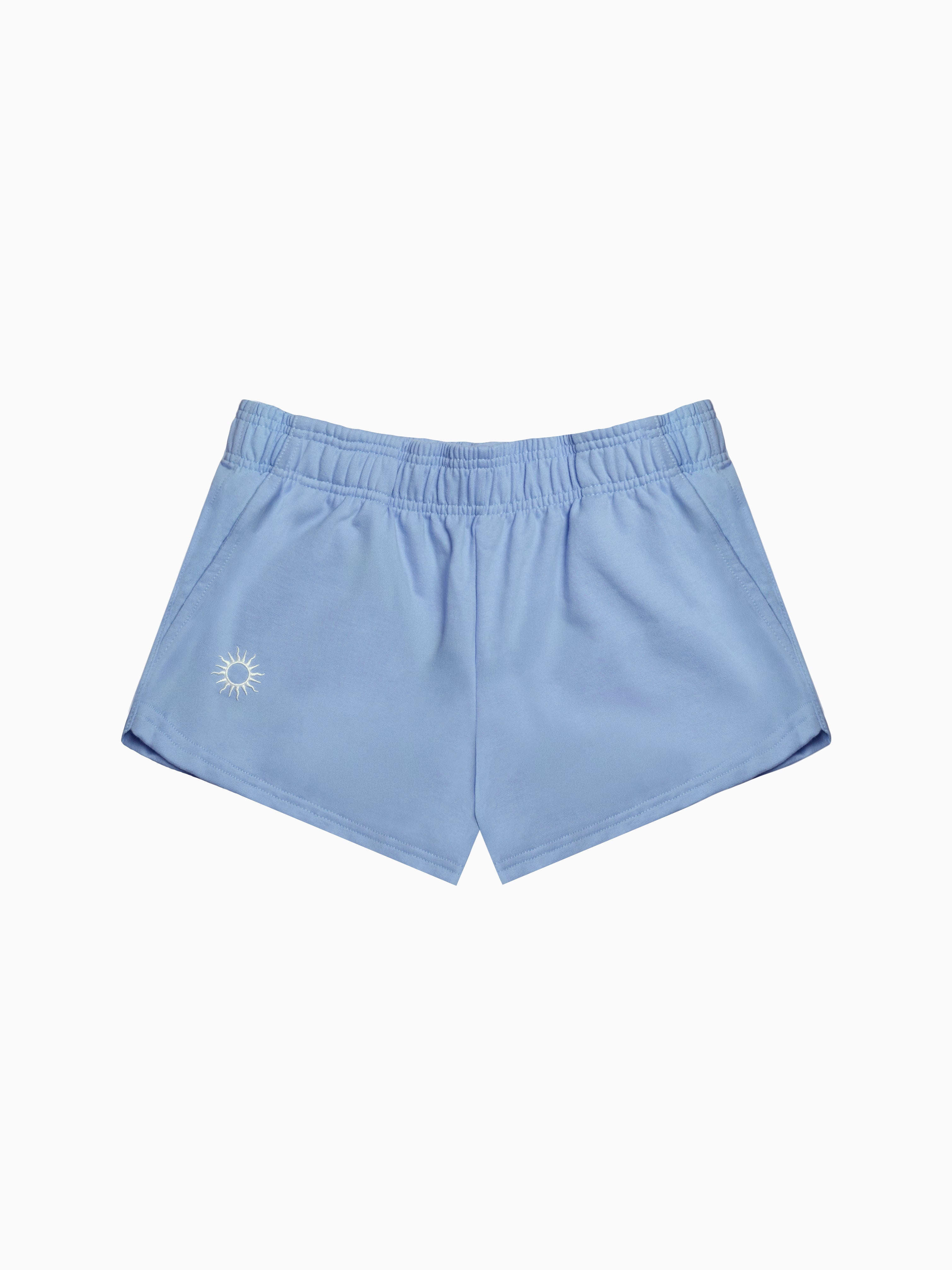 Women's Sol Shorts, Baby Blue Shorts Sol Gym