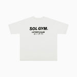 Lifter's Club Oversized T Shirt - WHITE / BLACK Clothing Sol Gym