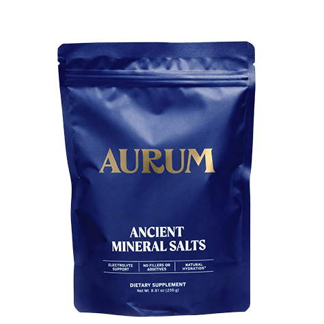 Aurum Ancient Mineral Salts pouch, front view – Sol Dept.
