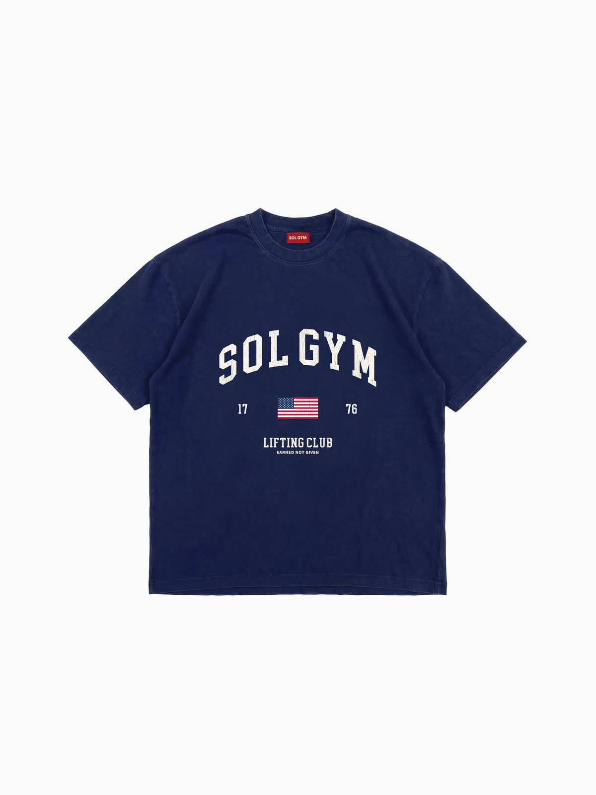1776 USA cotton pumpcover in navy blue