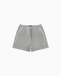 Ash grey OEKO-TEX cotton gym shorts for men — Sol Dept.
