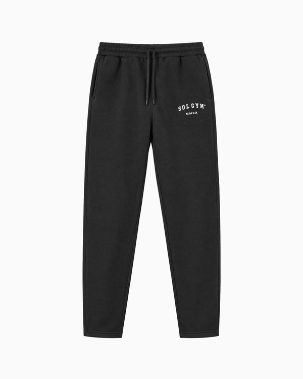 Collegiate Cotton Sweatpants, Black