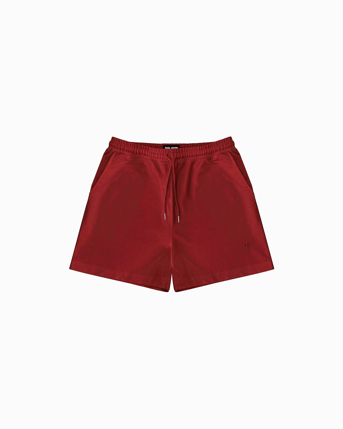 Lifeguard red cotton gym shorts for men — Sol Dept.