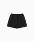 Black 300gsm cotton gym shorts for men — Sol Dept.