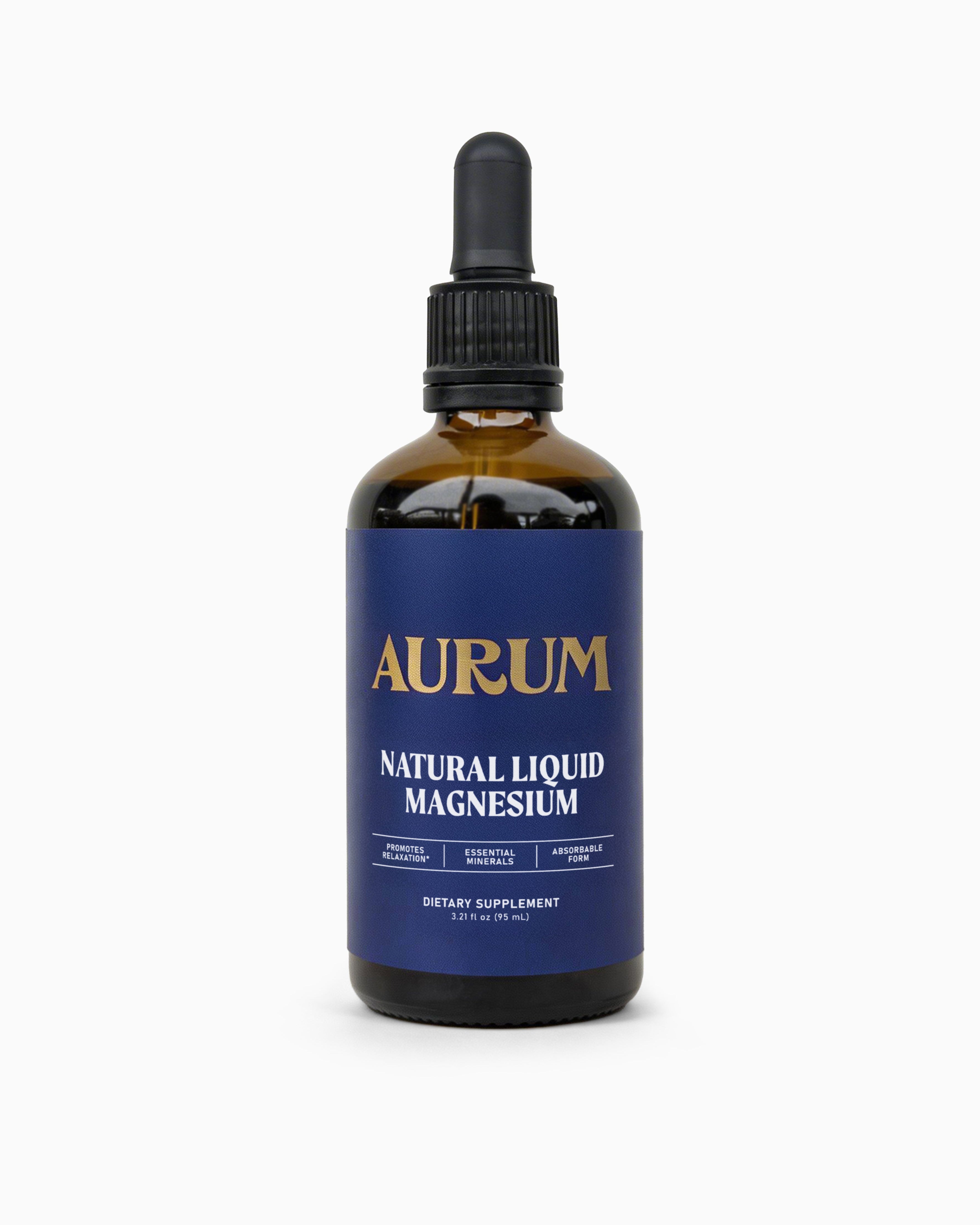 Aurum Natural Liquid Magnesium 95ml dropper bottle