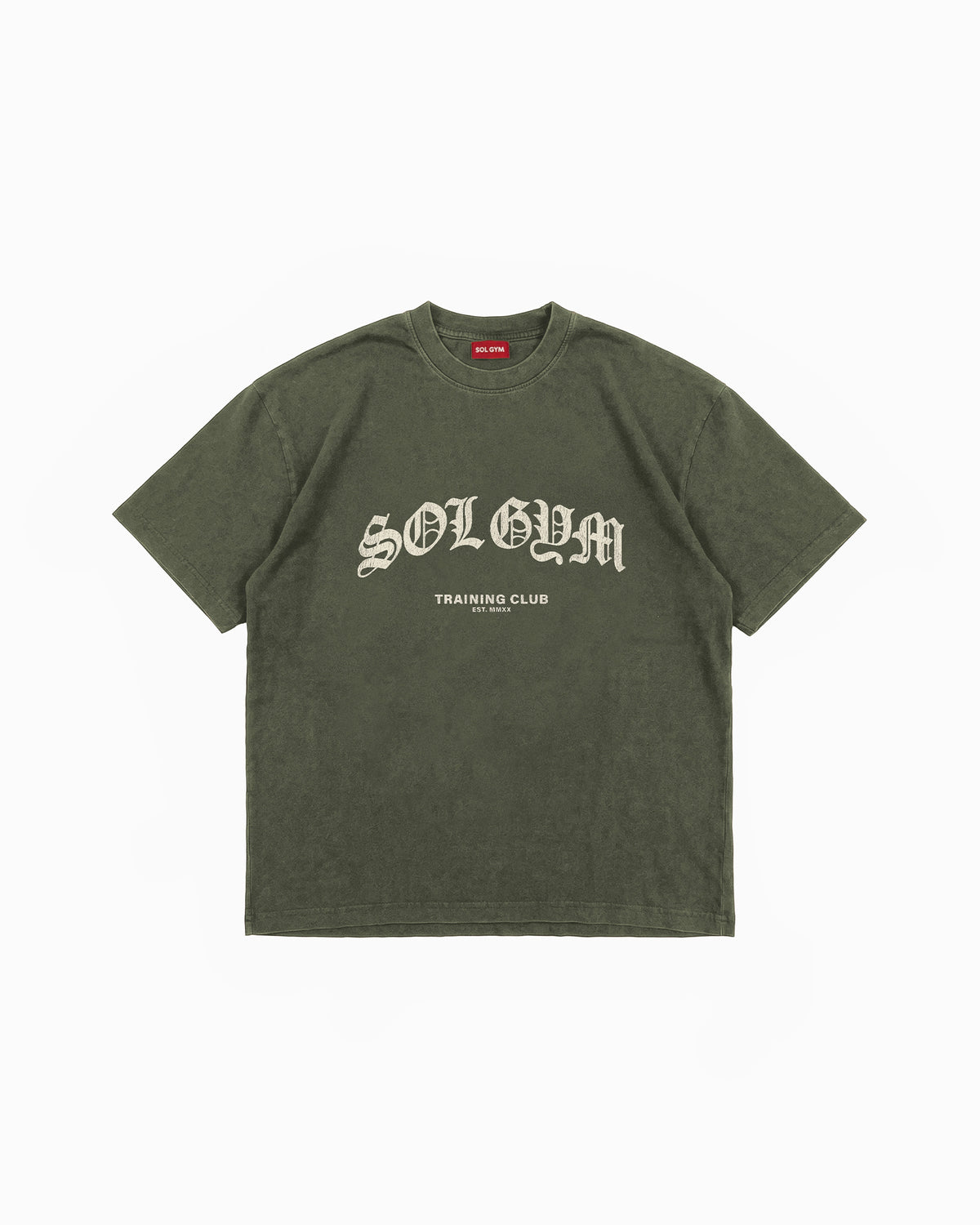 Sol Gym cotton pumpcover in military green
