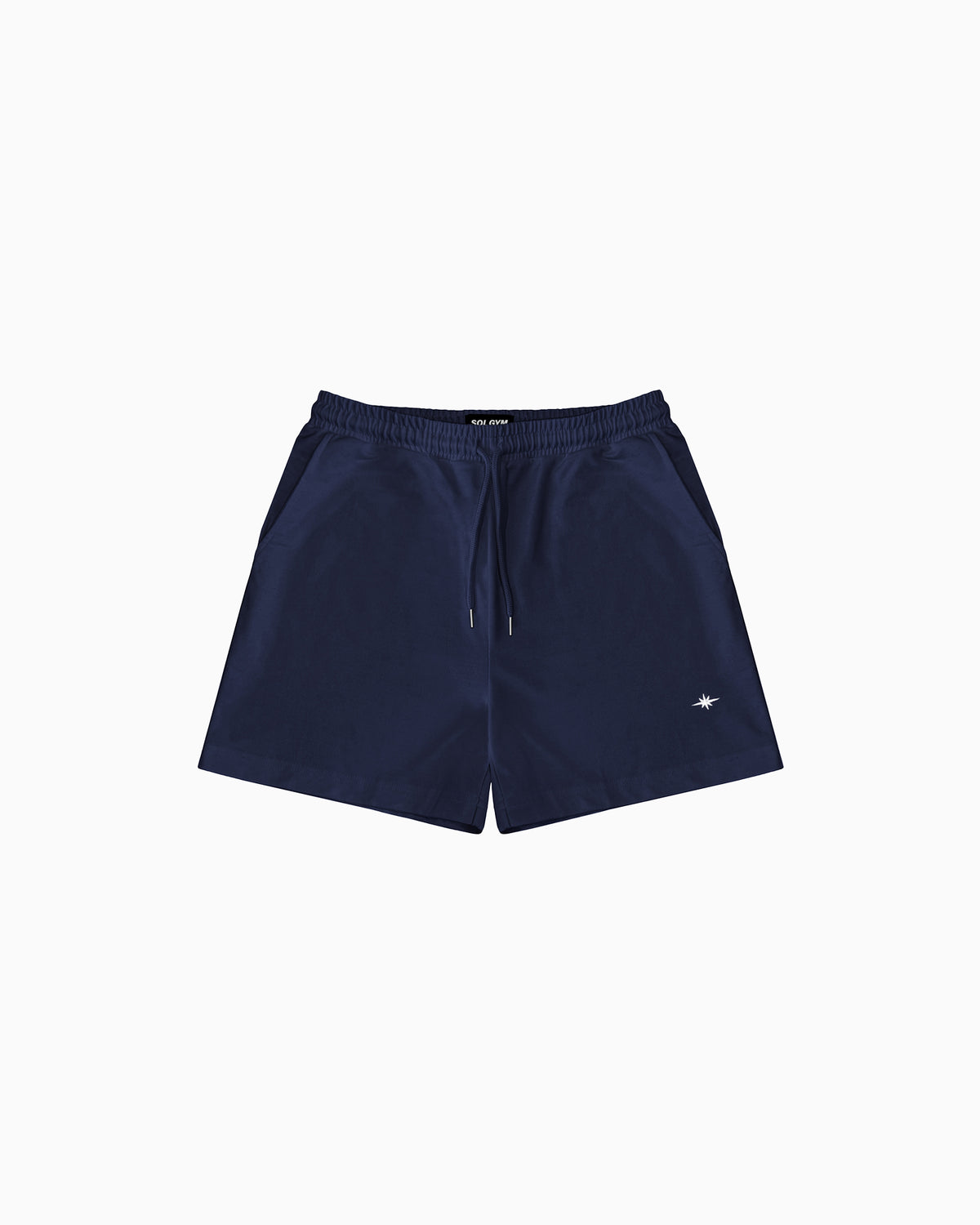 Navy 300gsm cotton gym shorts for men — Sol Dept.