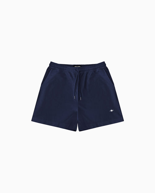 Navy 300gsm cotton gym shorts for men — Sol Dept.