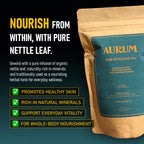 Aurum Pure Nettle Leaf Tea ingredients and brewing information