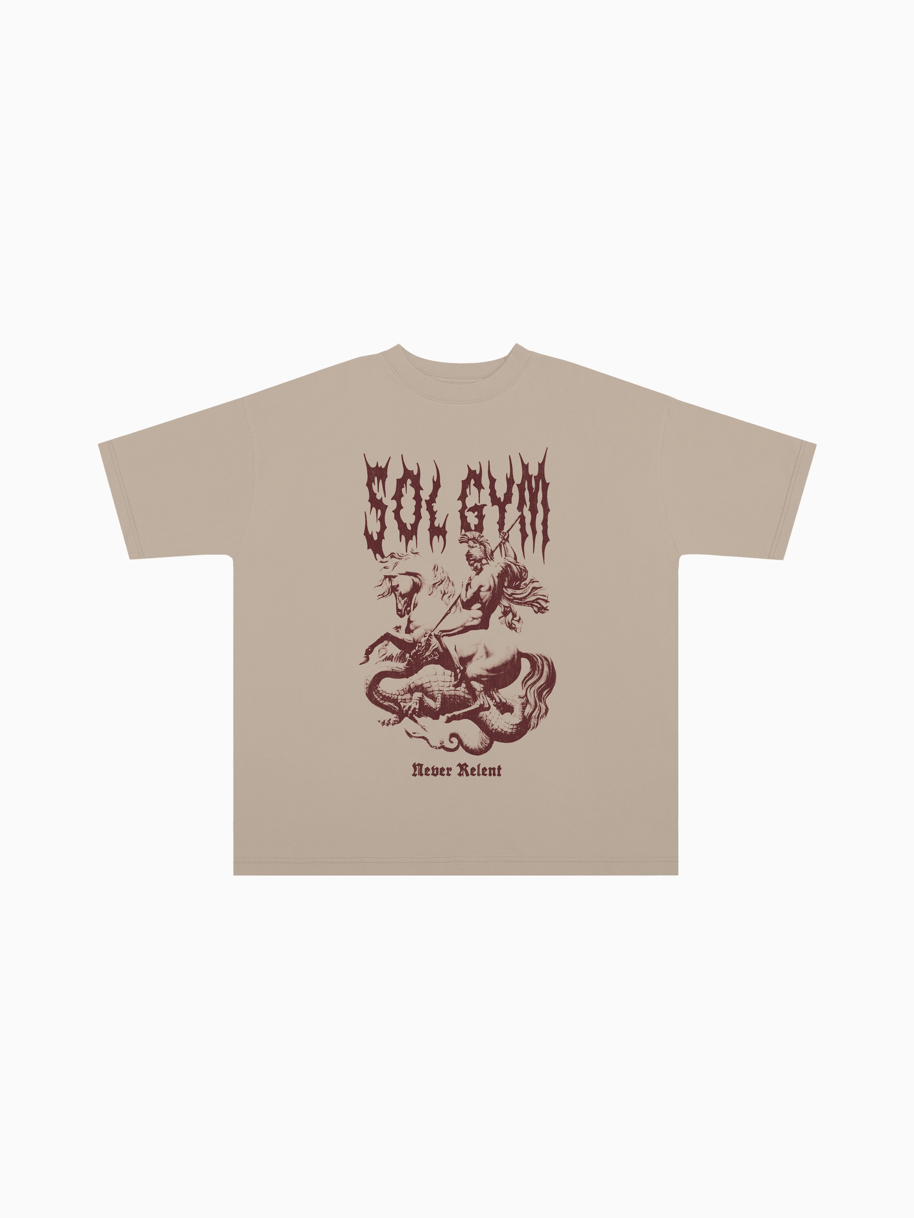 Never Relent Oversized T Shirt Clothing Sol Gym