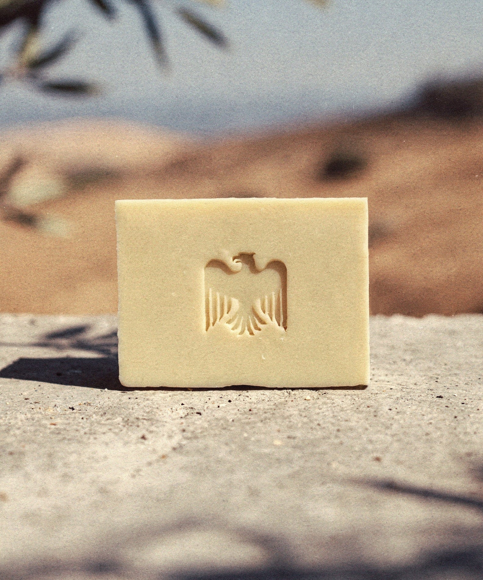 Aquilux Olive Oil Sol Soap close-up texture detail