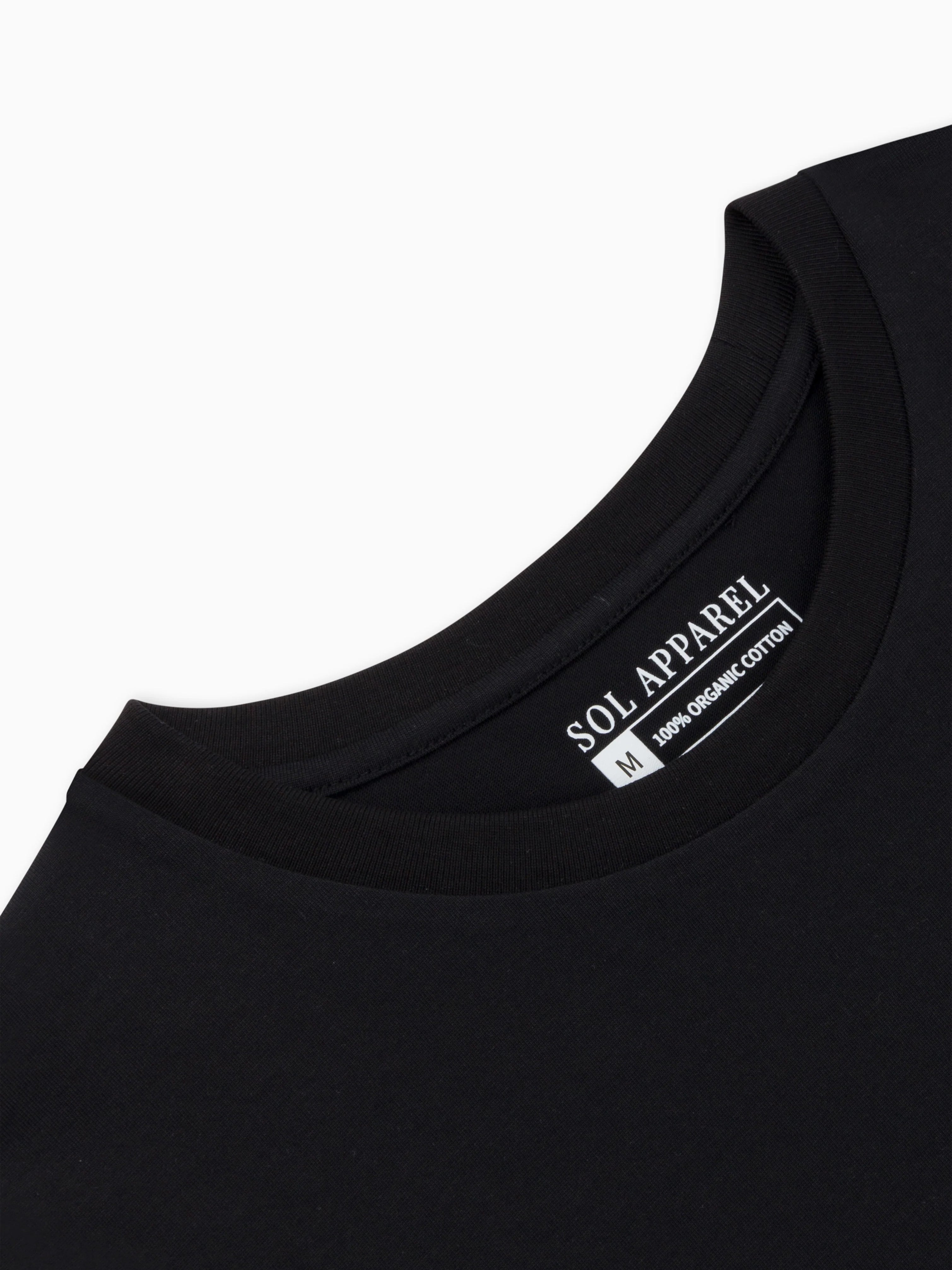 Organic Cotton T-Shirt, Black Clothing Sol Dept.