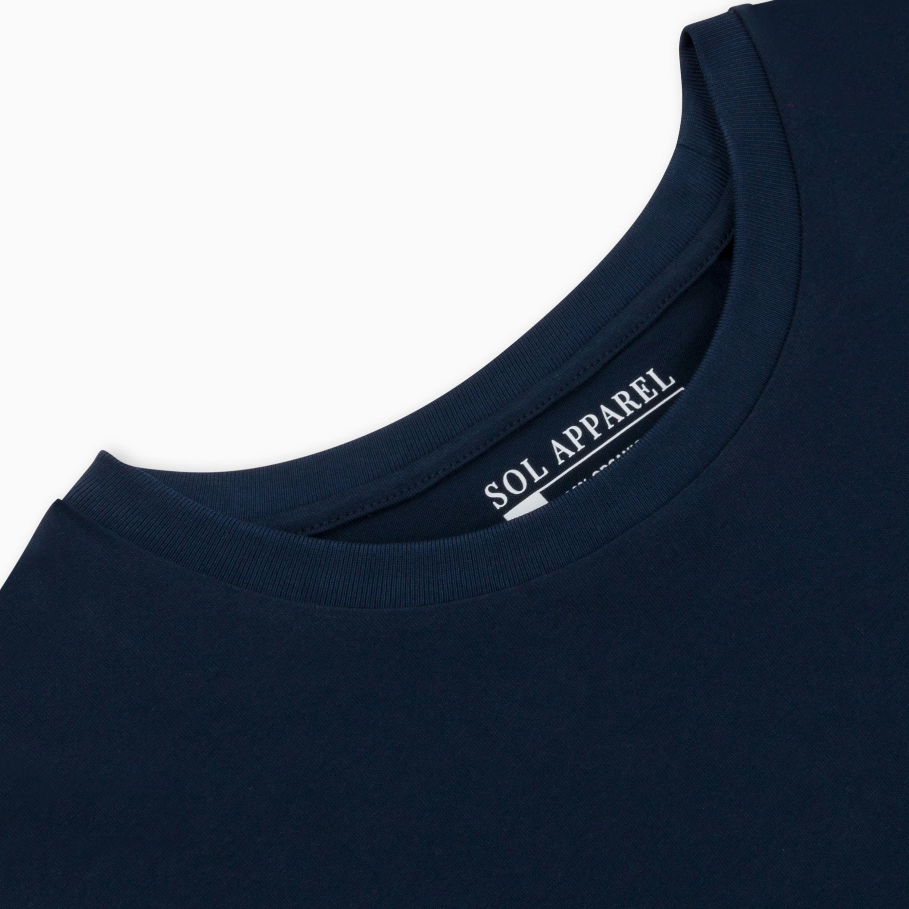 Organic Cotton T-Shirt, Navy Clothing Sol Dept.