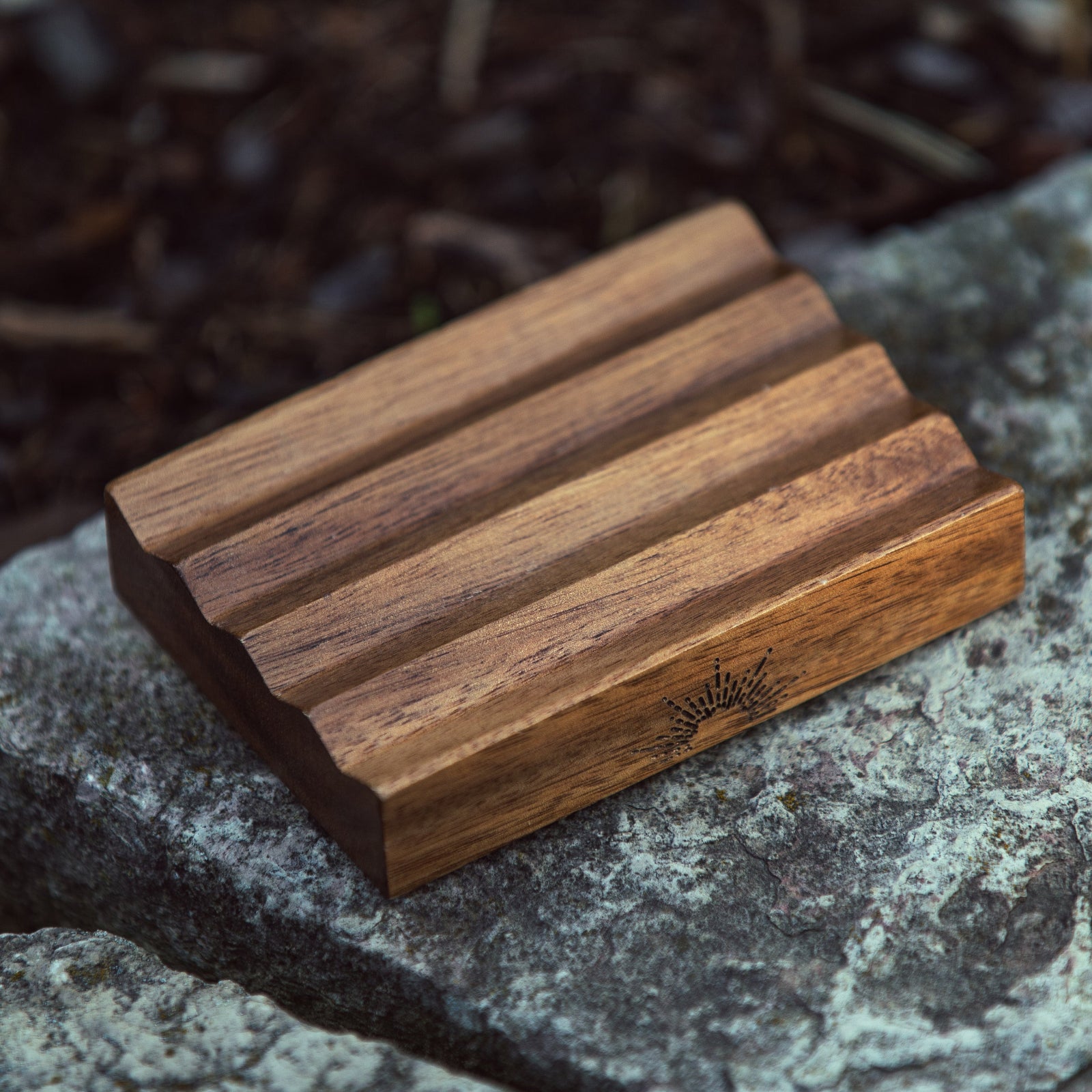 Teak Wood Soap Saver Container Sol Scents