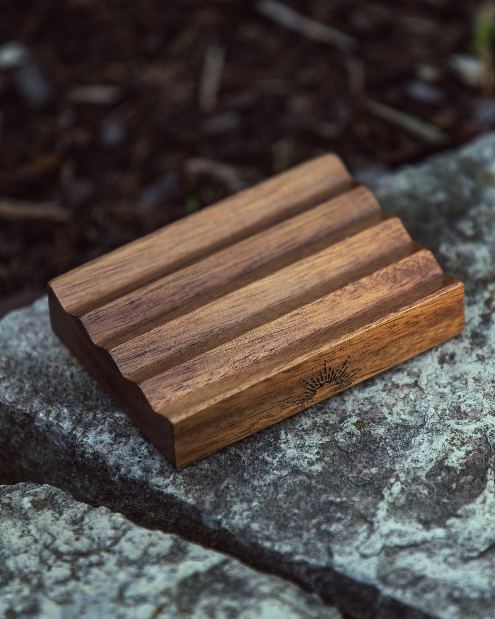 Teak Wood Soap Saver Container Sol Scents