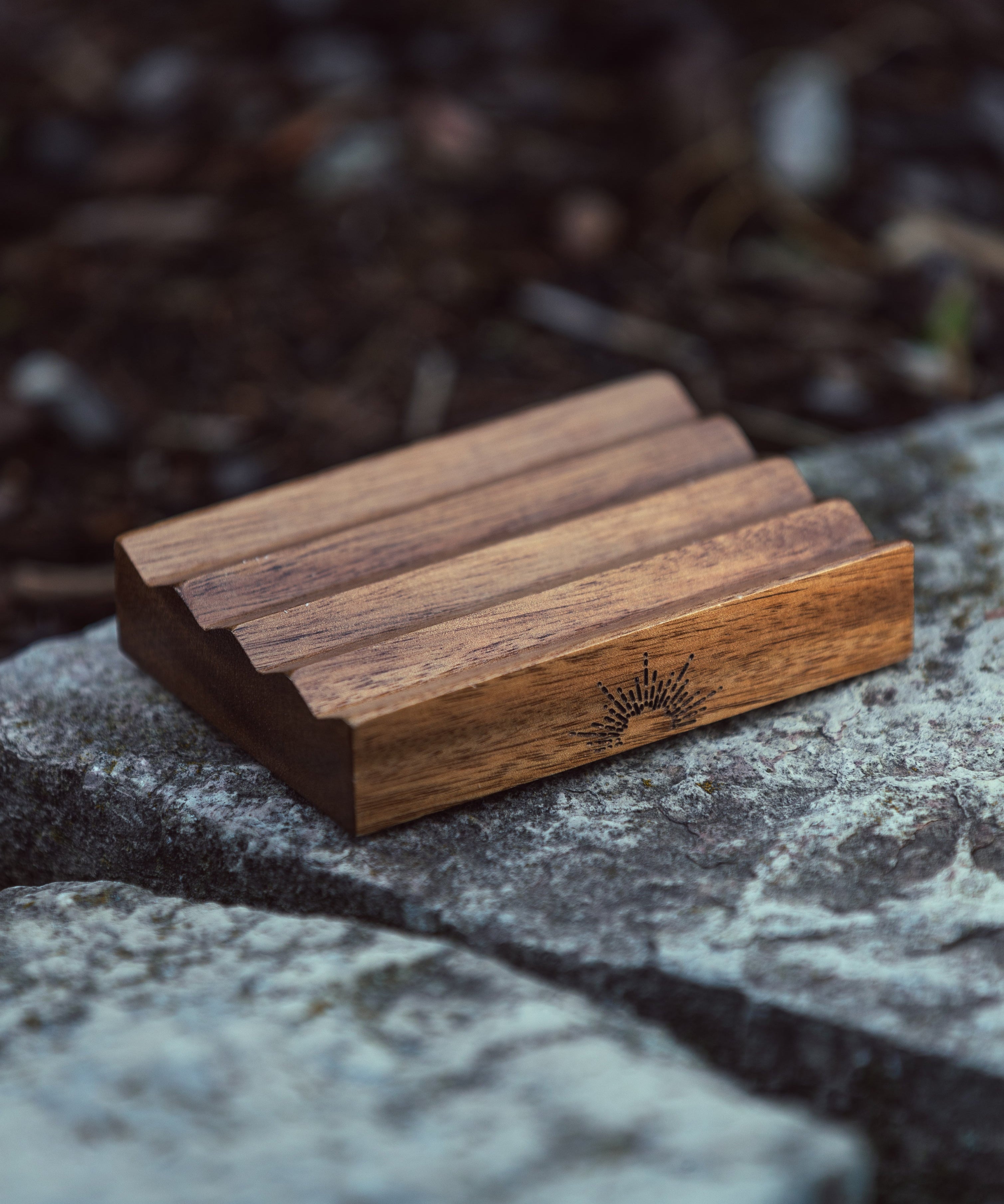 Teak Wood Soap Saver Container Sol Scents