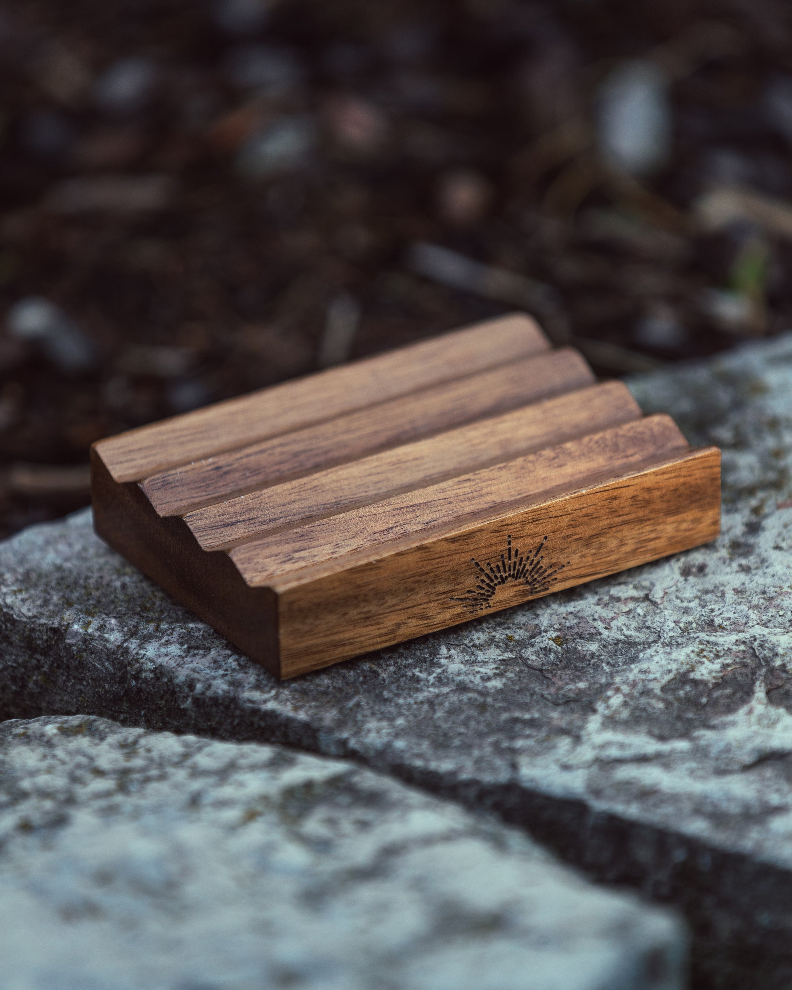 Teak Wood Soap Saver Container Sol Scents